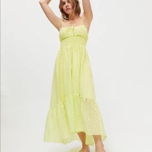 Urban Outfitters Reina Semi-Sheer Maxi Dress